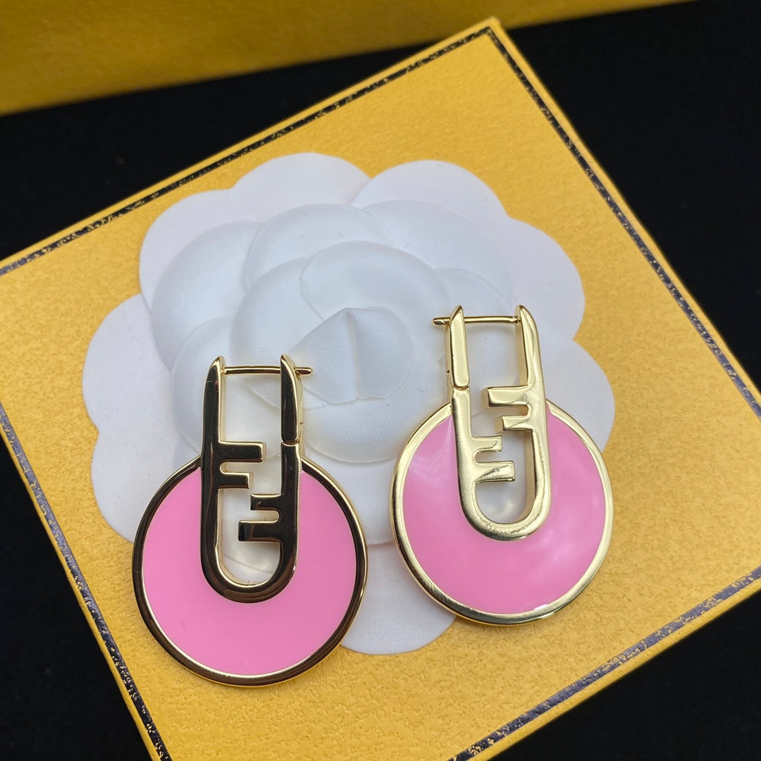 Elegant Pink Drop Earrings