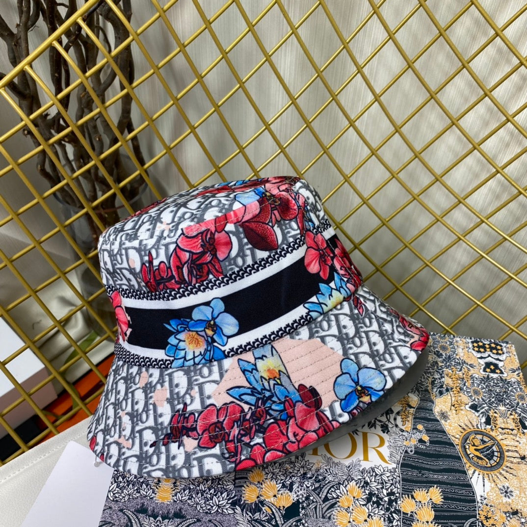 Personalized Monogram Flower Bucket Hat