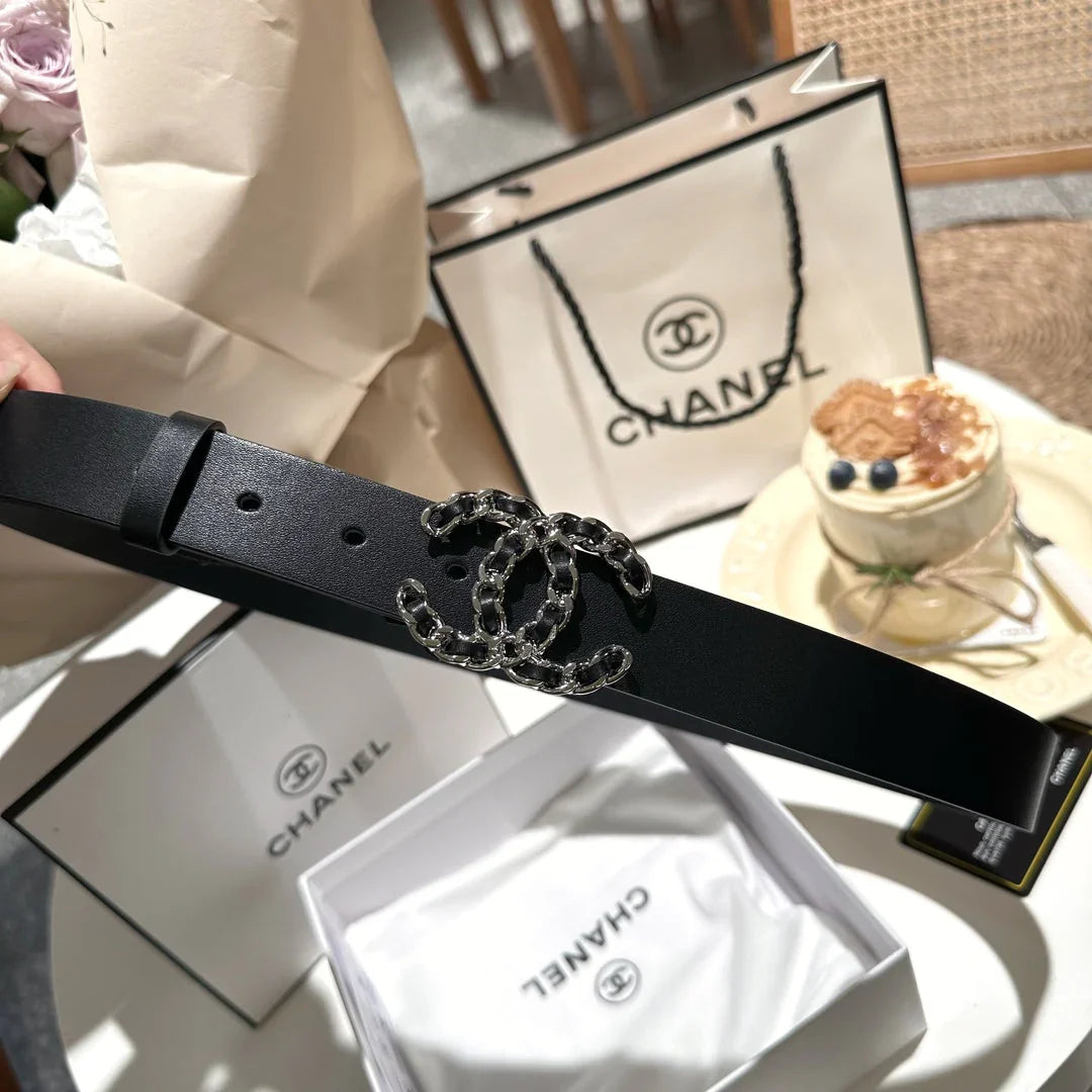 Fashion Double C Letter Ladies Leather Belt