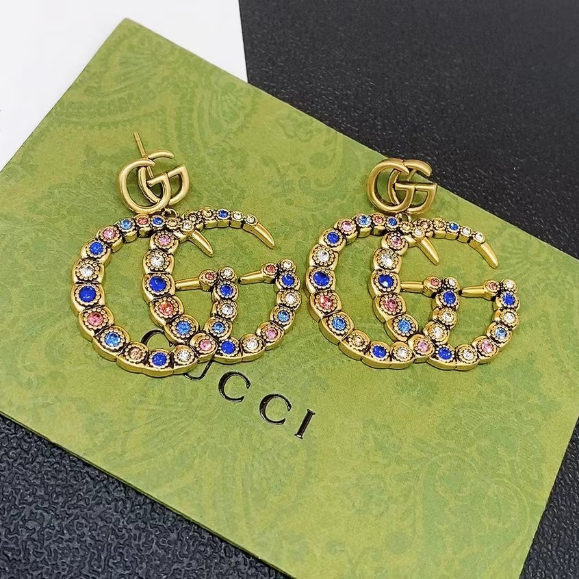 New Style Colorful Crystal Earrings