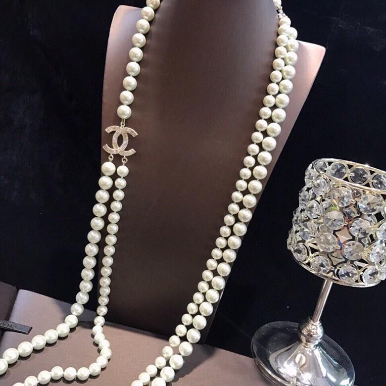 Fashion double-layer pearl necklace