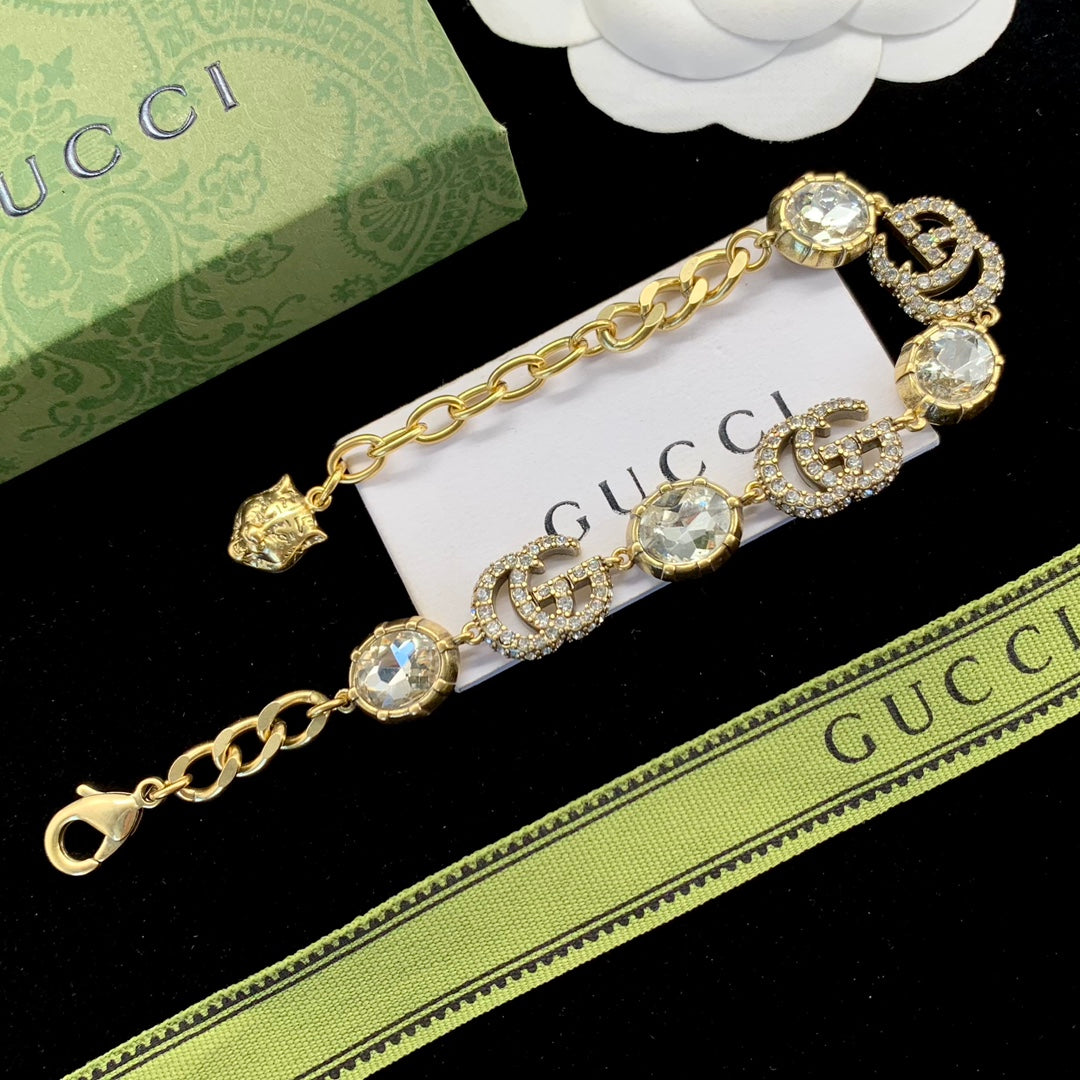 Luxury GG rhinestone bracelet