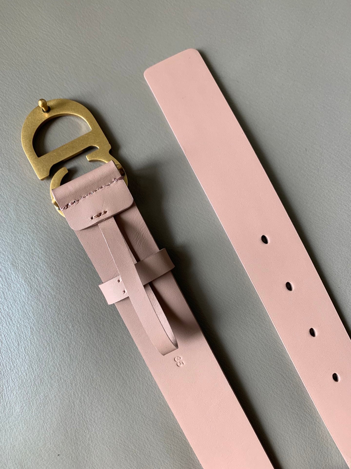 Belt in reversible top calfskin