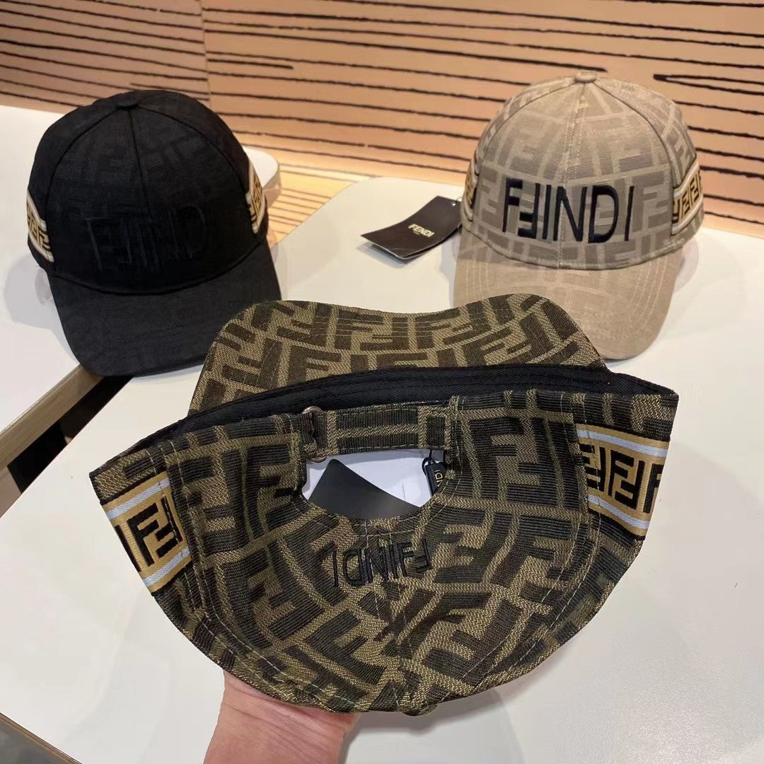 Fashion double F letter baseball cap