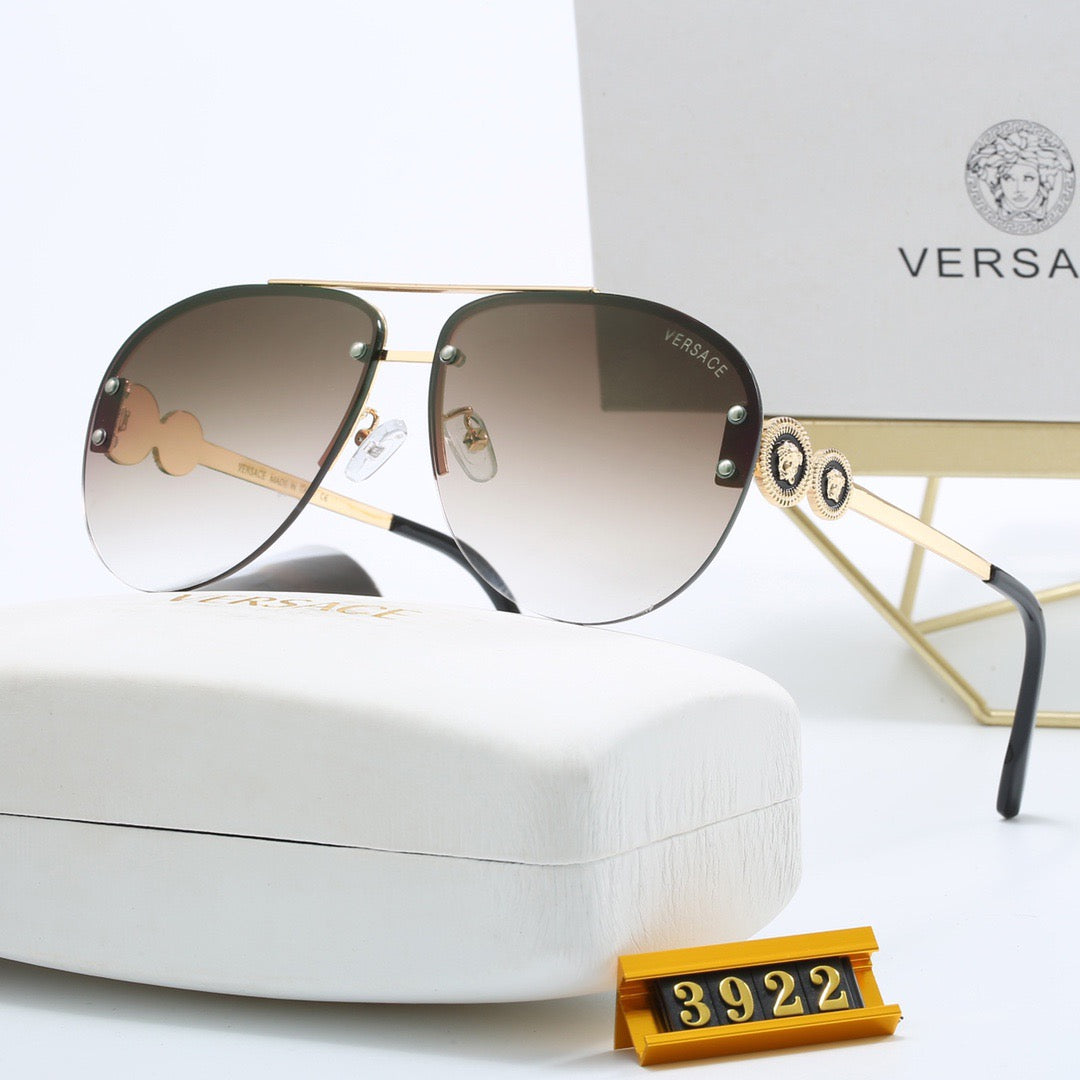 Luxury Metal Medusa Sunglasses 3922