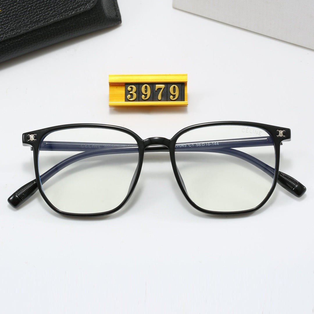 Transparent square frame glasses 3979