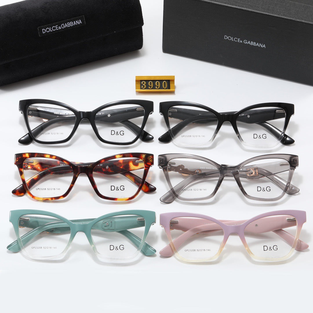 New Cat's Eye Clear Lens Glasses 3990