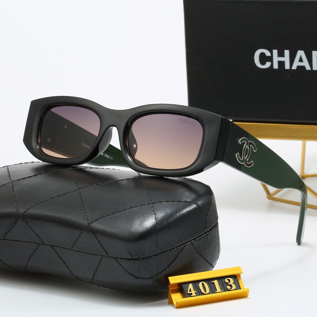 Matching color personality cat-eye sunglasses 4013