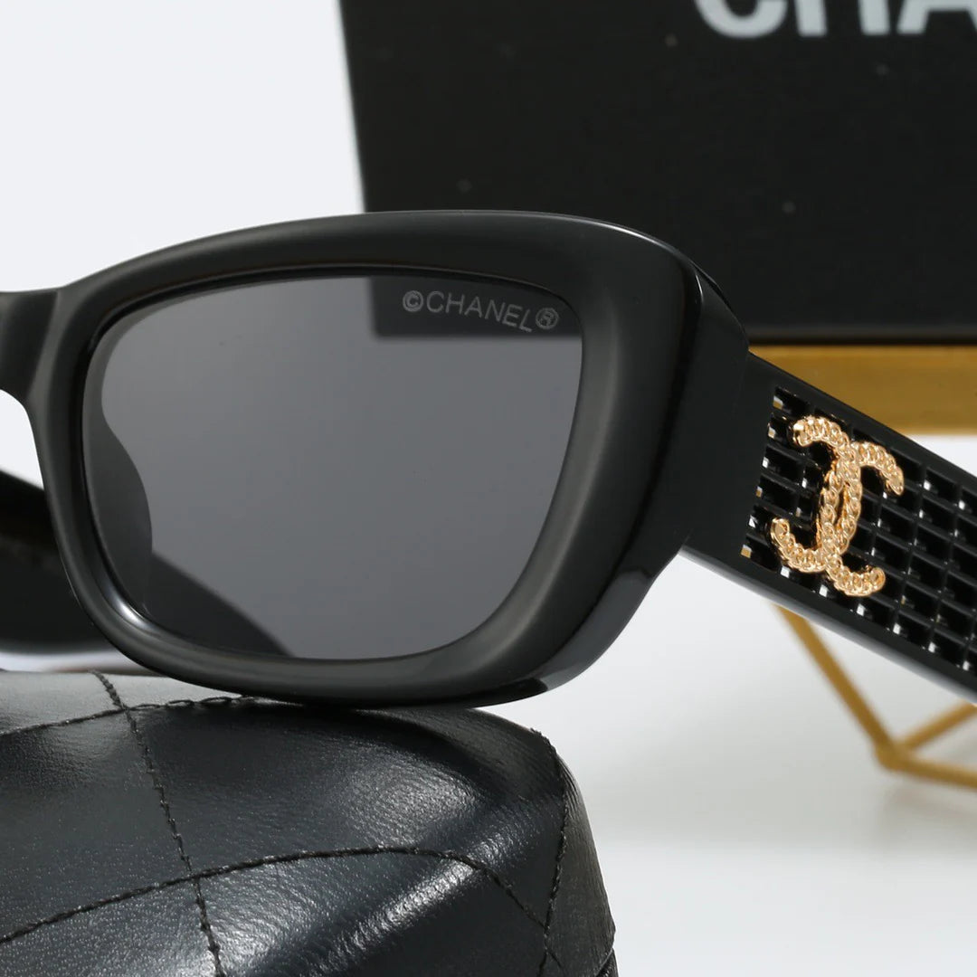 Small frame sunglasses with hollow temples