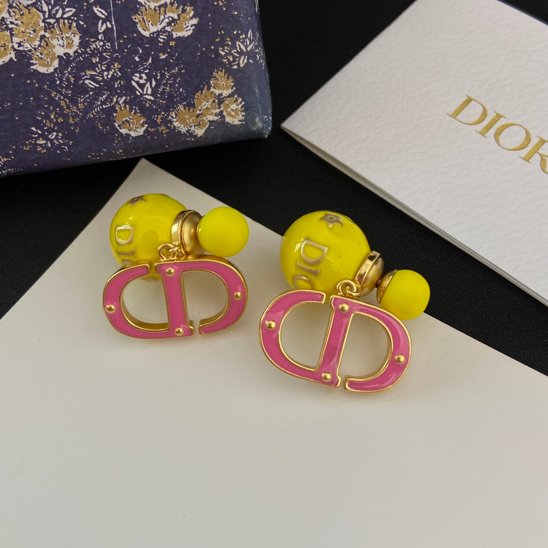 Fashion Glaze CD Drop Earrings