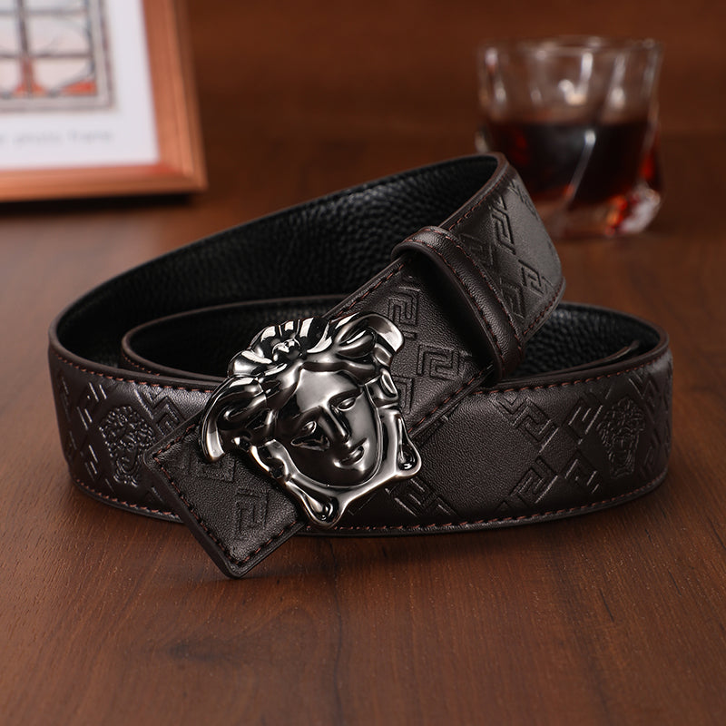 Medusa Leather Belt