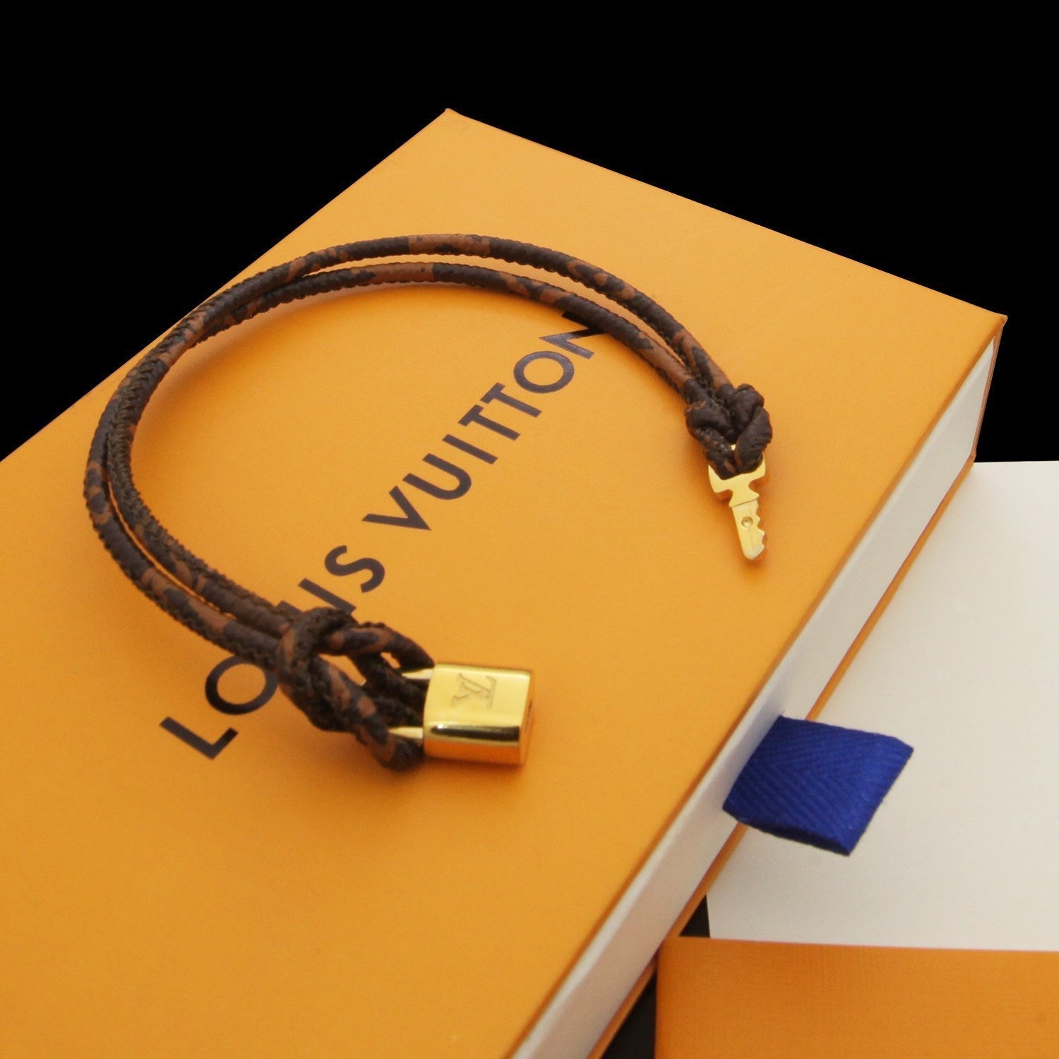 Lock And Key Leather Bracelet