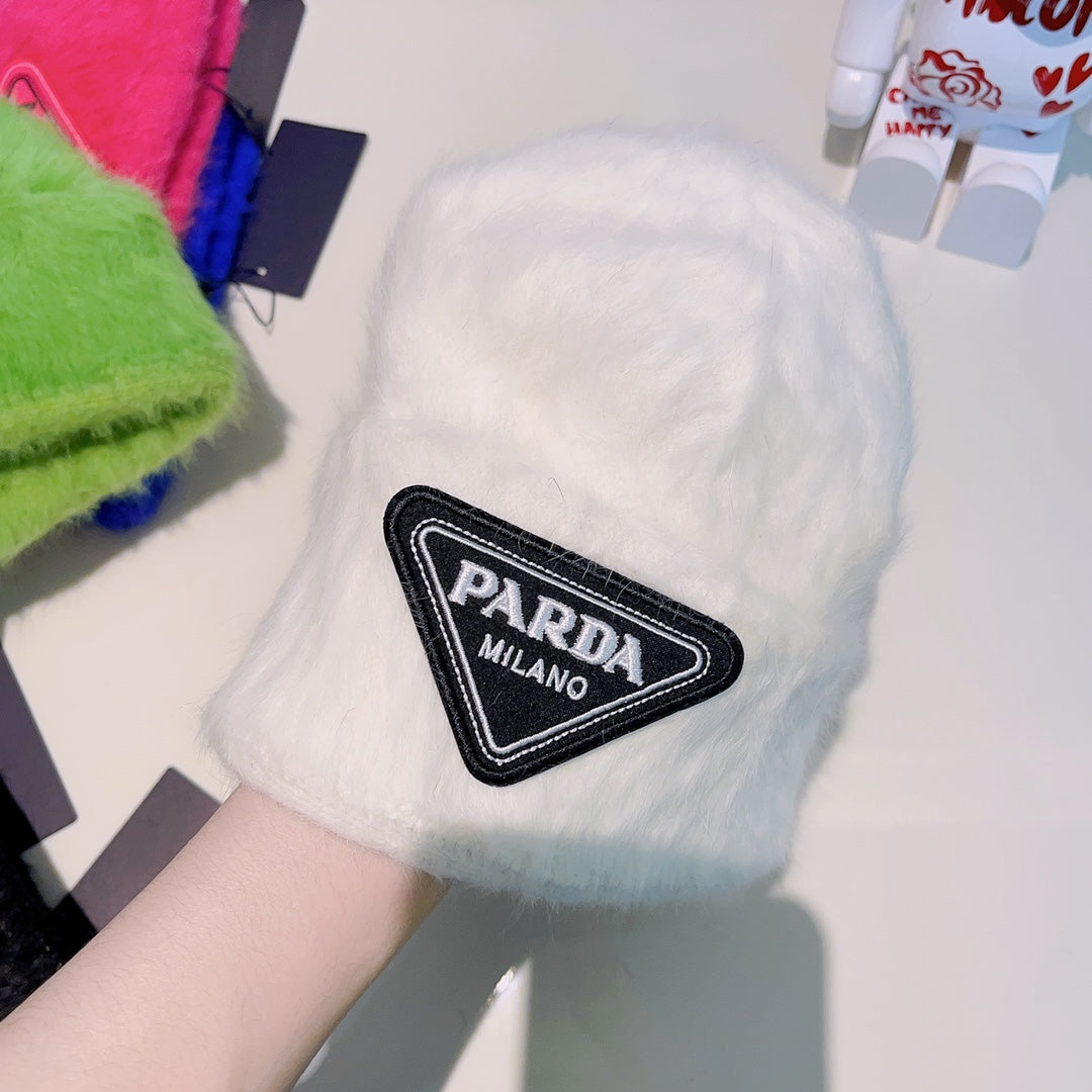 Soft Rabbit Fur Warm Knit Hat