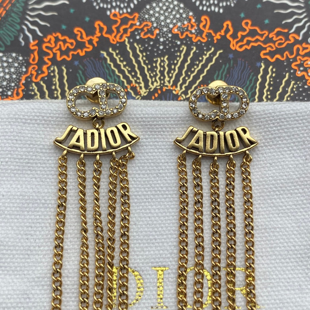 Alphabet Fringe Earrings