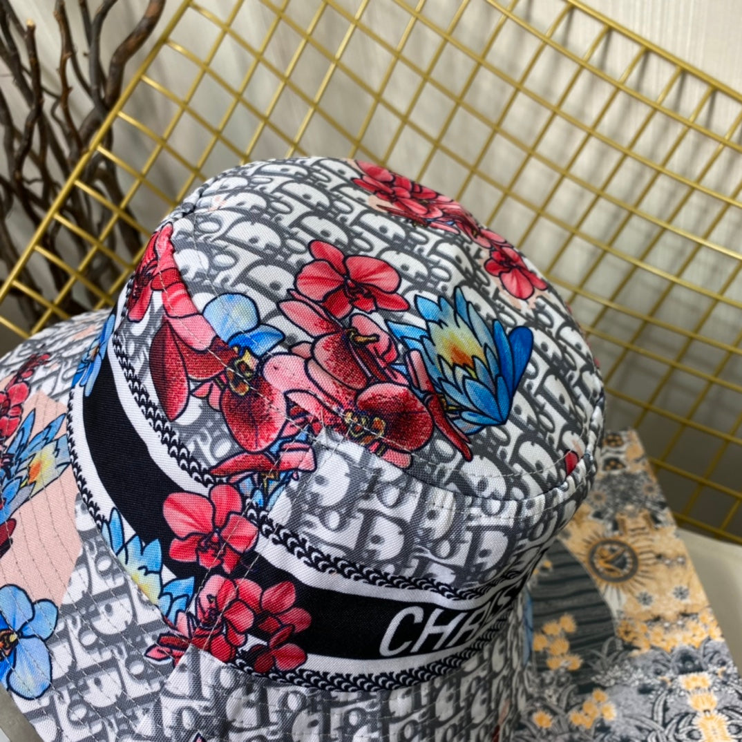 Personalized Monogram Flower Bucket Hat