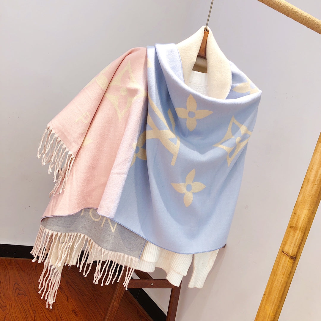 cashmere gradient scarf shawl