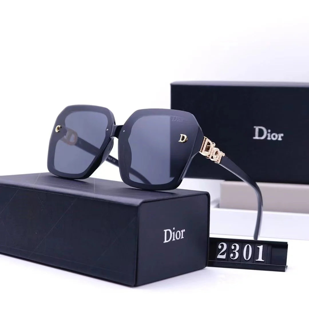 Large frame internet celebrity anti-ultraviolet sunglasses