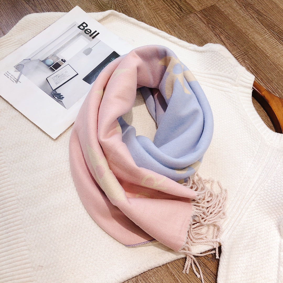 cashmere gradient scarf shawl