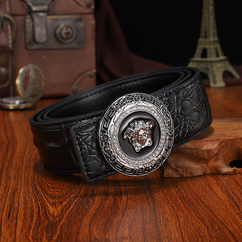 Medusa Biggie Leather Belt