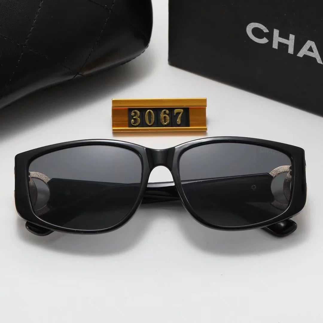 Sunglasses large frame sunglasses leg logo