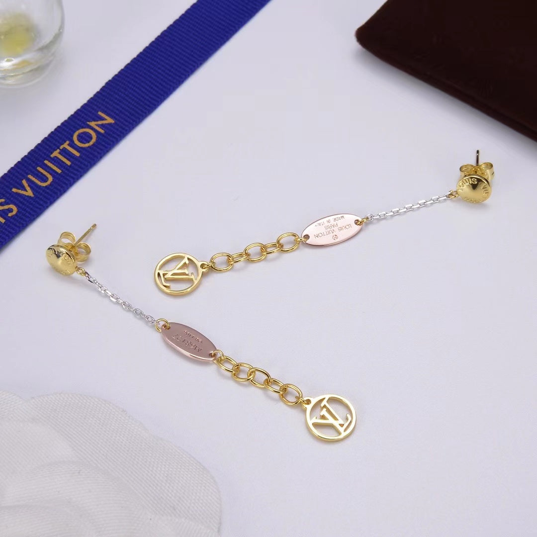 Logomania Series Chain Earrings