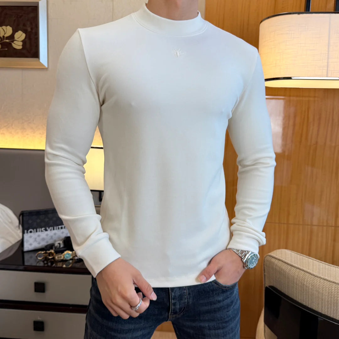 Cashmere long-sleeved T-shirt-1