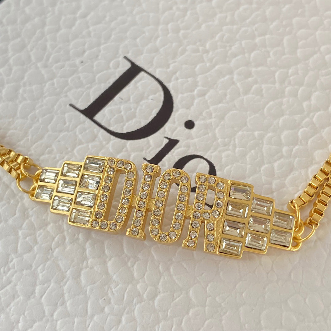 Crystal Diamond Double Layer Bracelet