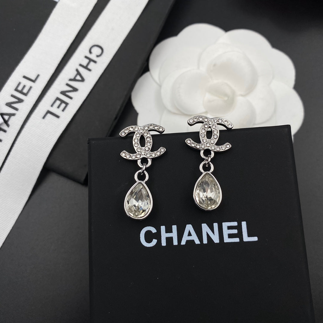 Elegant Crystal Teardrop Earrings