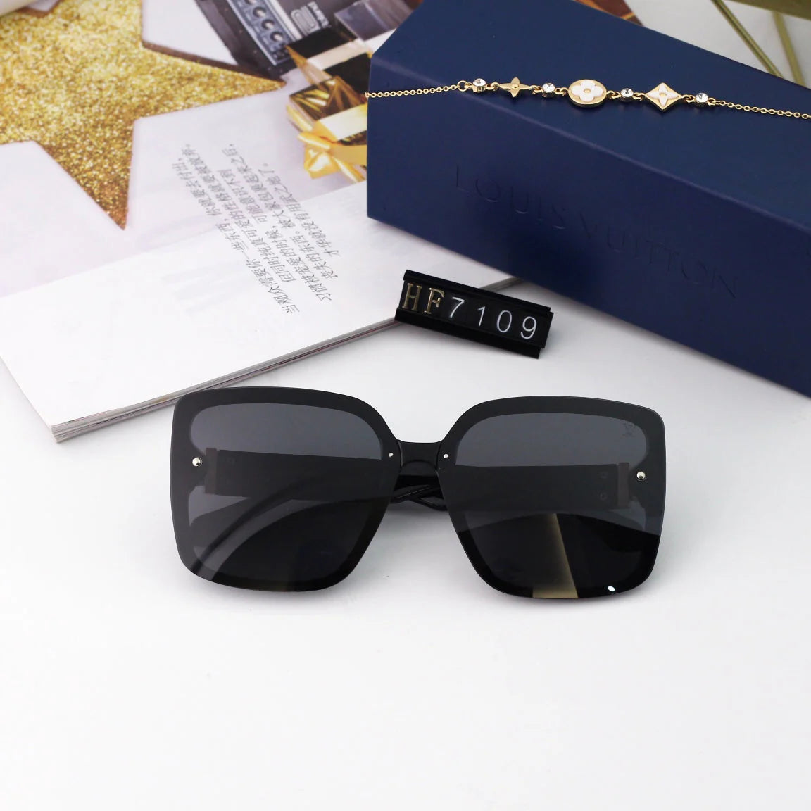 Large frame UV protection sunglasses