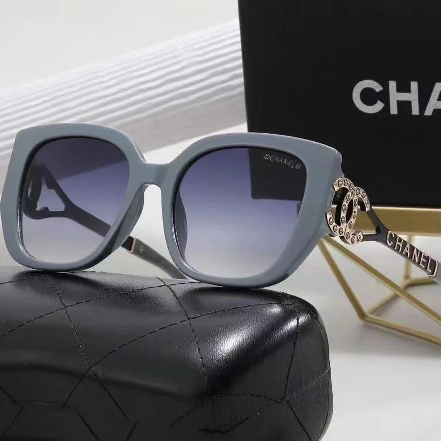 Large frame diamond sunglasses