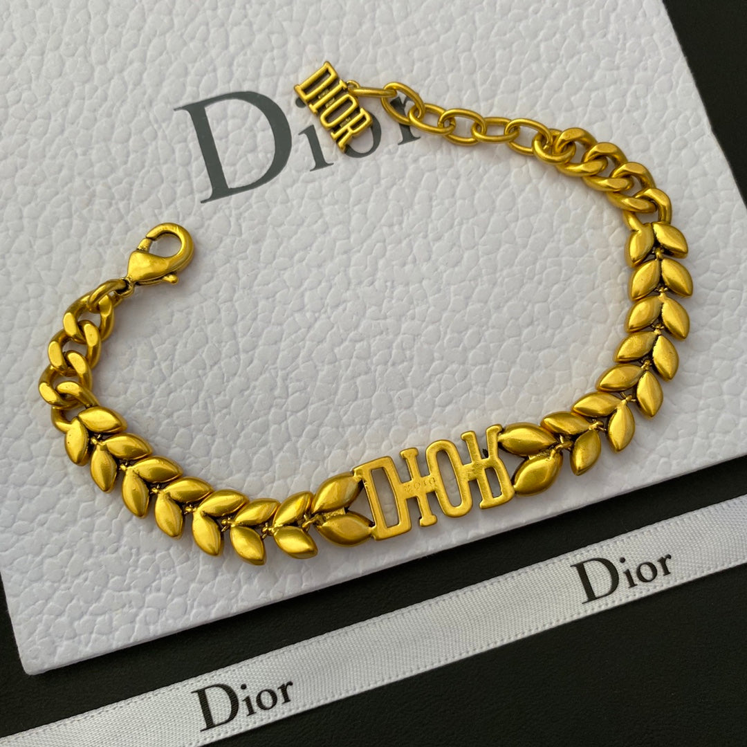 Vintage Ear Of Rice Diamond Bracelet