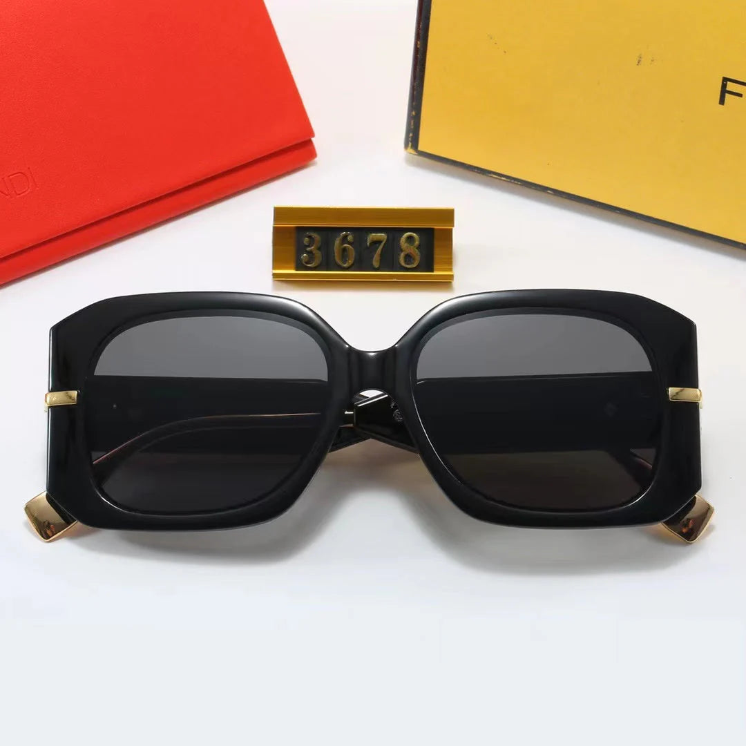 Personalized sunglasses with metal letters