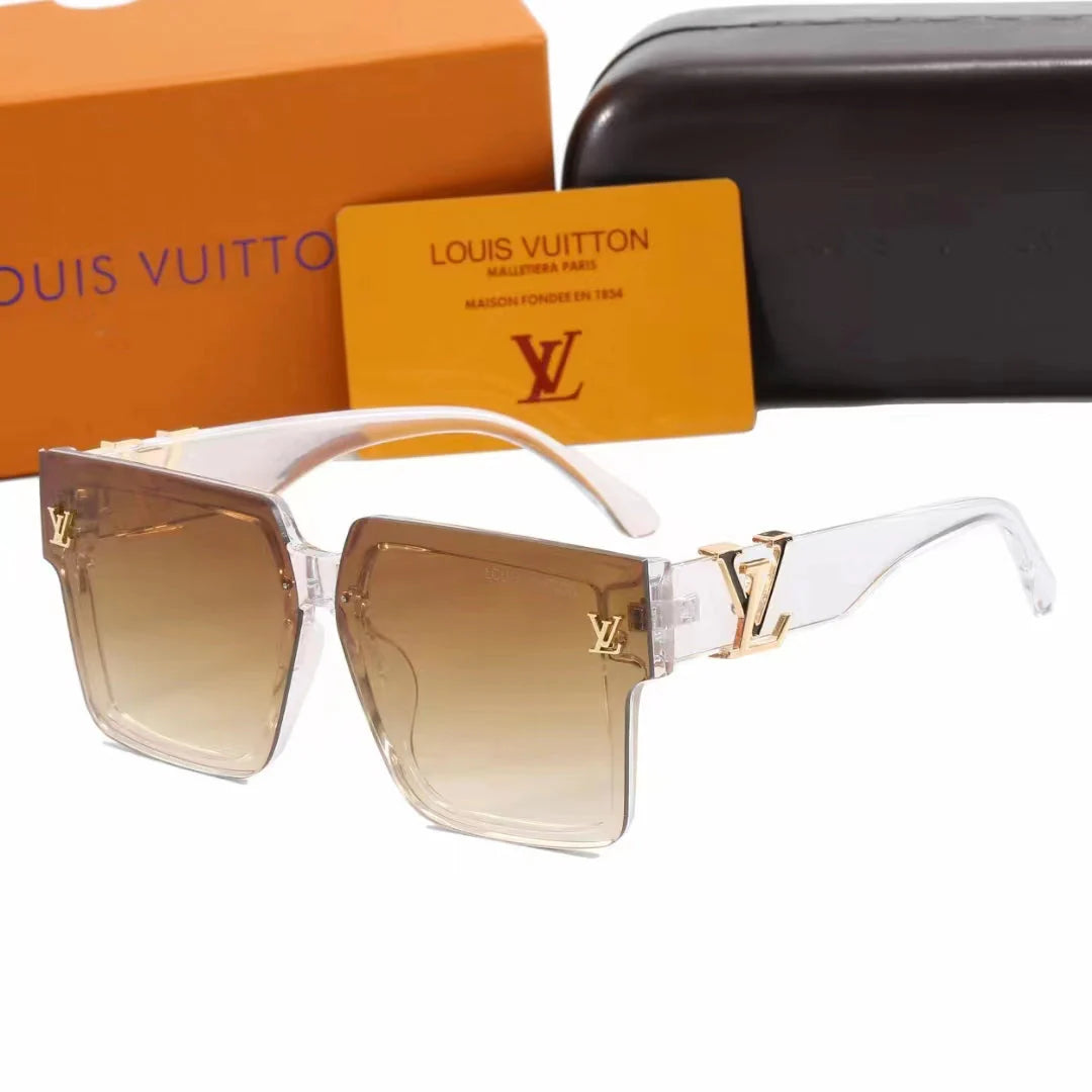 Classic large frame UV resistant fashion sunglasses