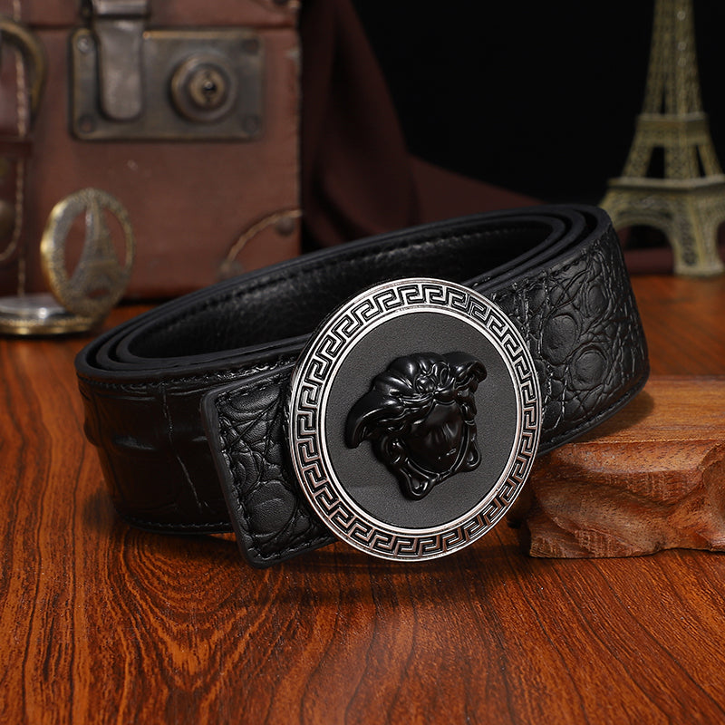 Medusa Biggie Leather Belt