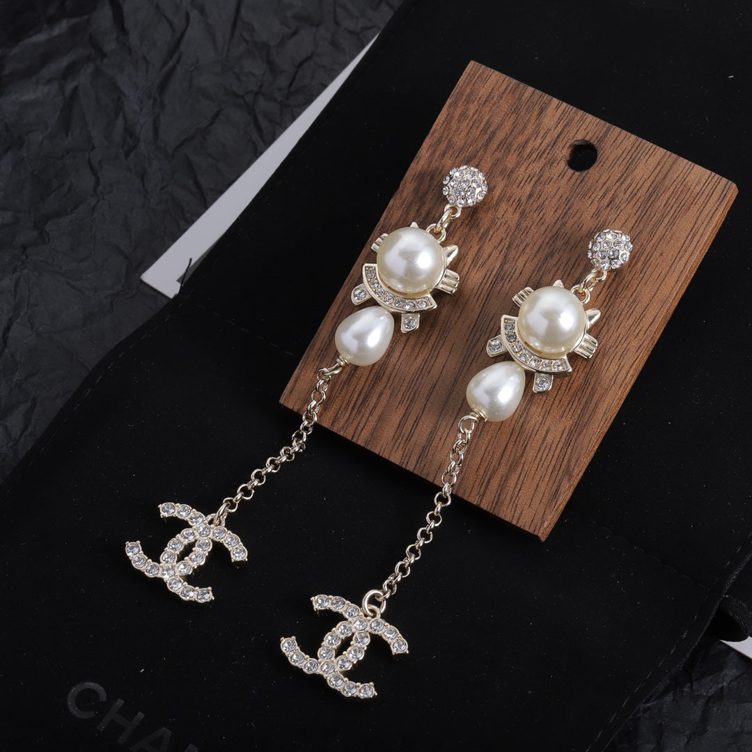 Trendy Vintage Pearl Drop Earrings