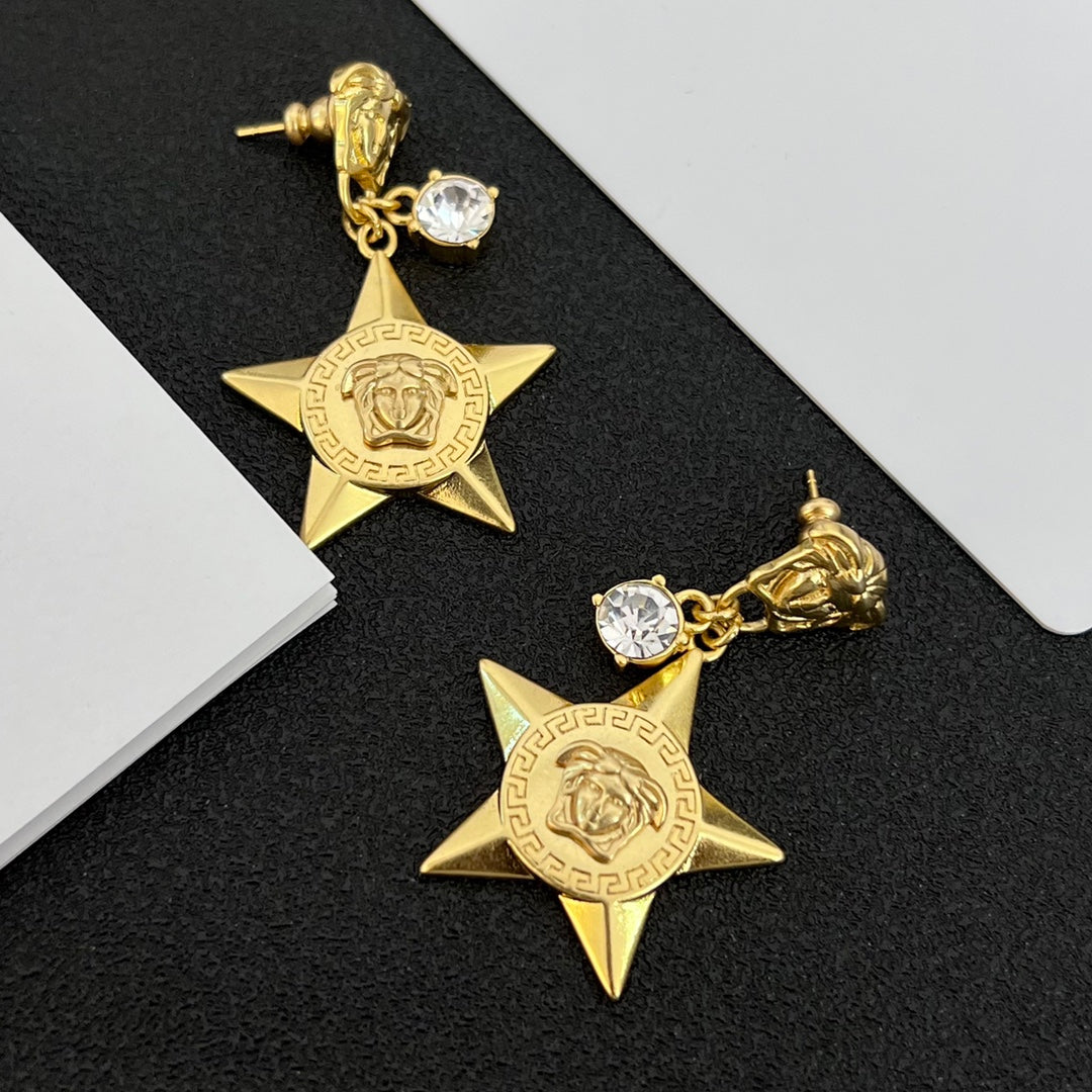 Vintage Star Avatar Pendant Earrings