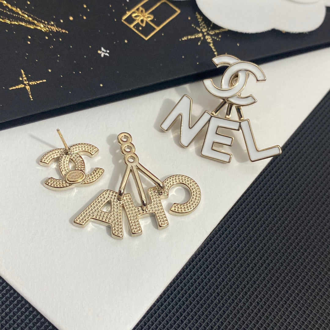 Trendy Alphabet Drop Earrings