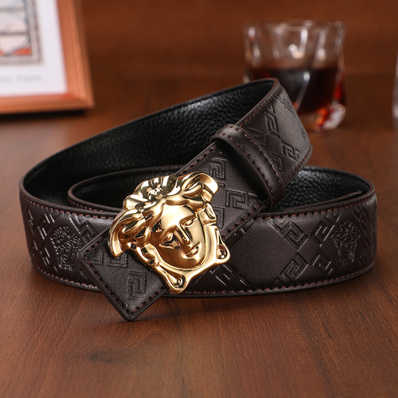 Medusa Leather Belt