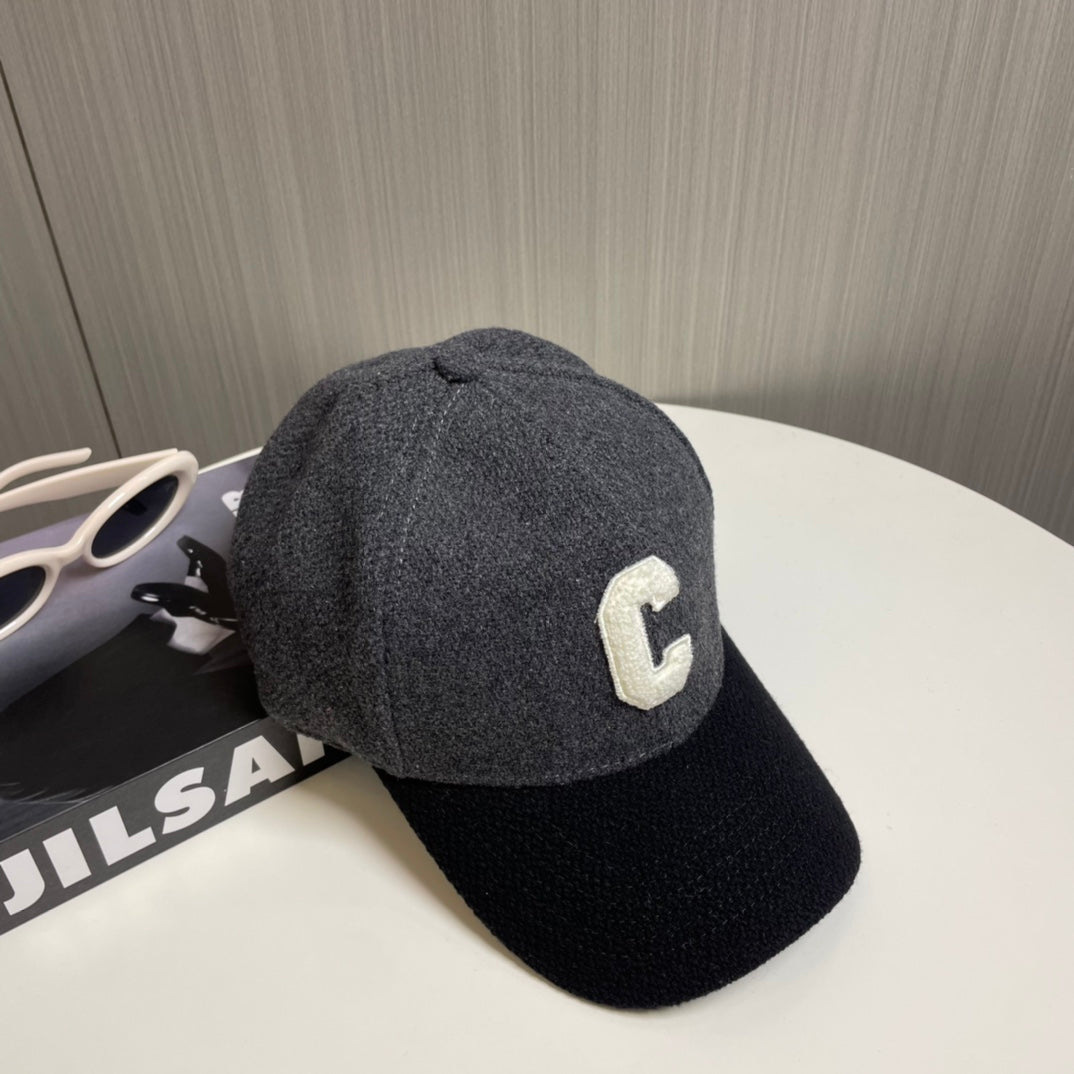 New C Letter Embroidered Baseball Cap