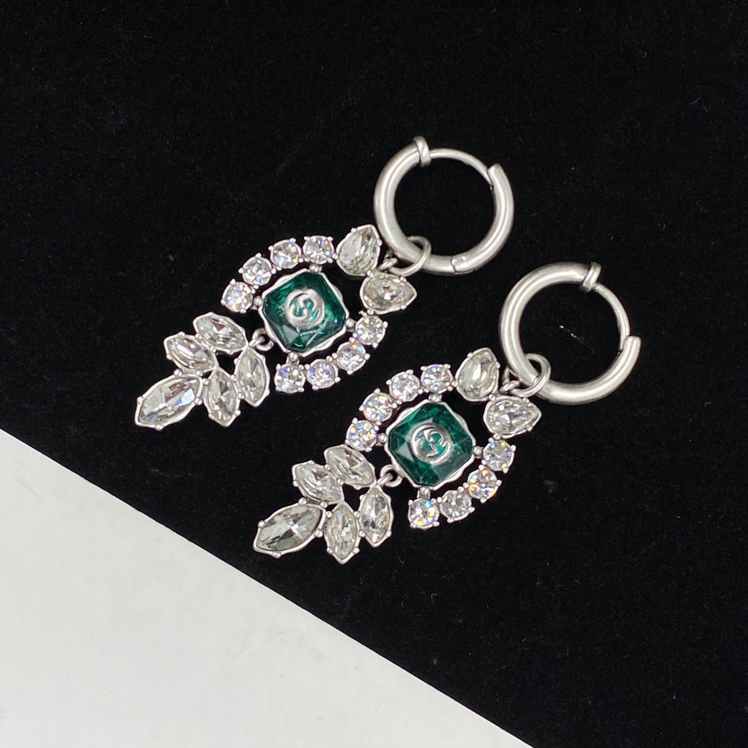 Temperament Crystal Diamond Earrings