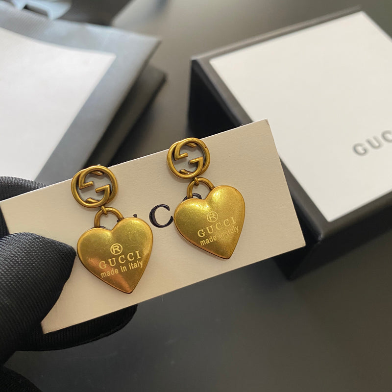 Vintage Heart Shape Earrings