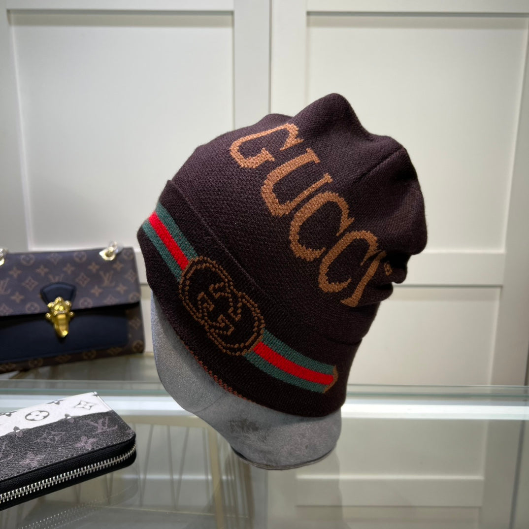 5 Colors Letter Jacquard Knit Cap