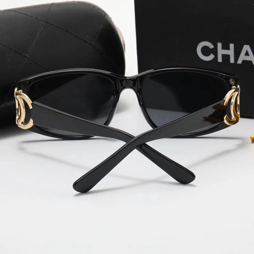 Sunglasses large frame sunglasses leg logo