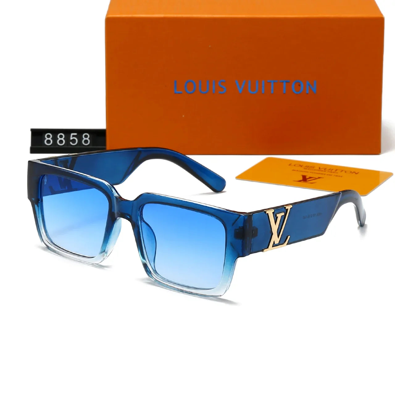 New Square Gradient Millionaire Sunglasses 8858