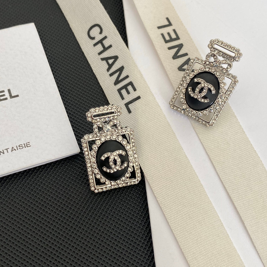 Premium Diamond Perfume Bottle Earrings