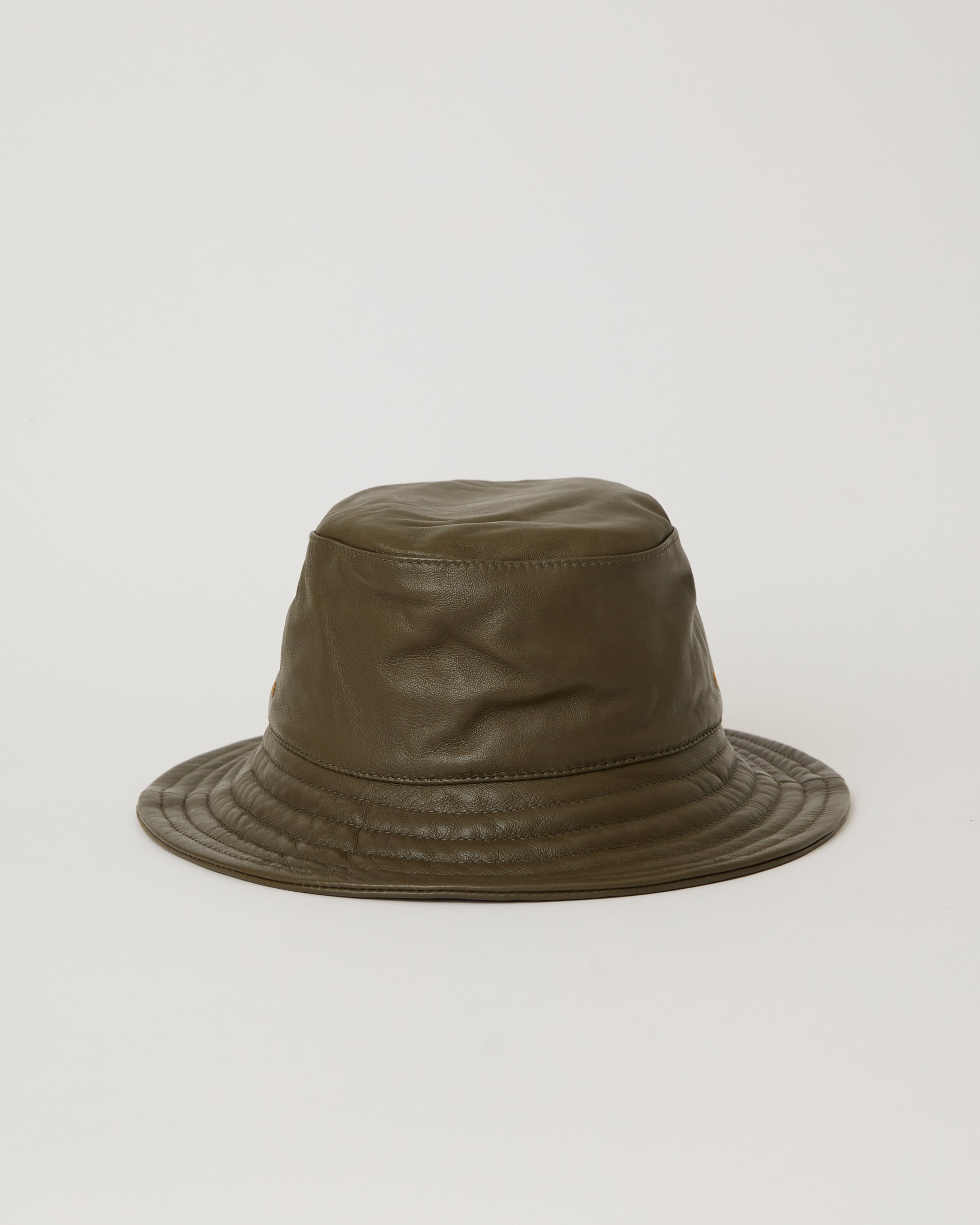 CALI LEATHER BUCKET HAT