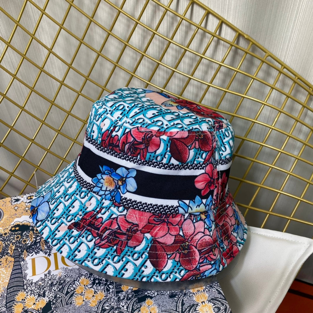 Personalized Monogram Flower Bucket Hat