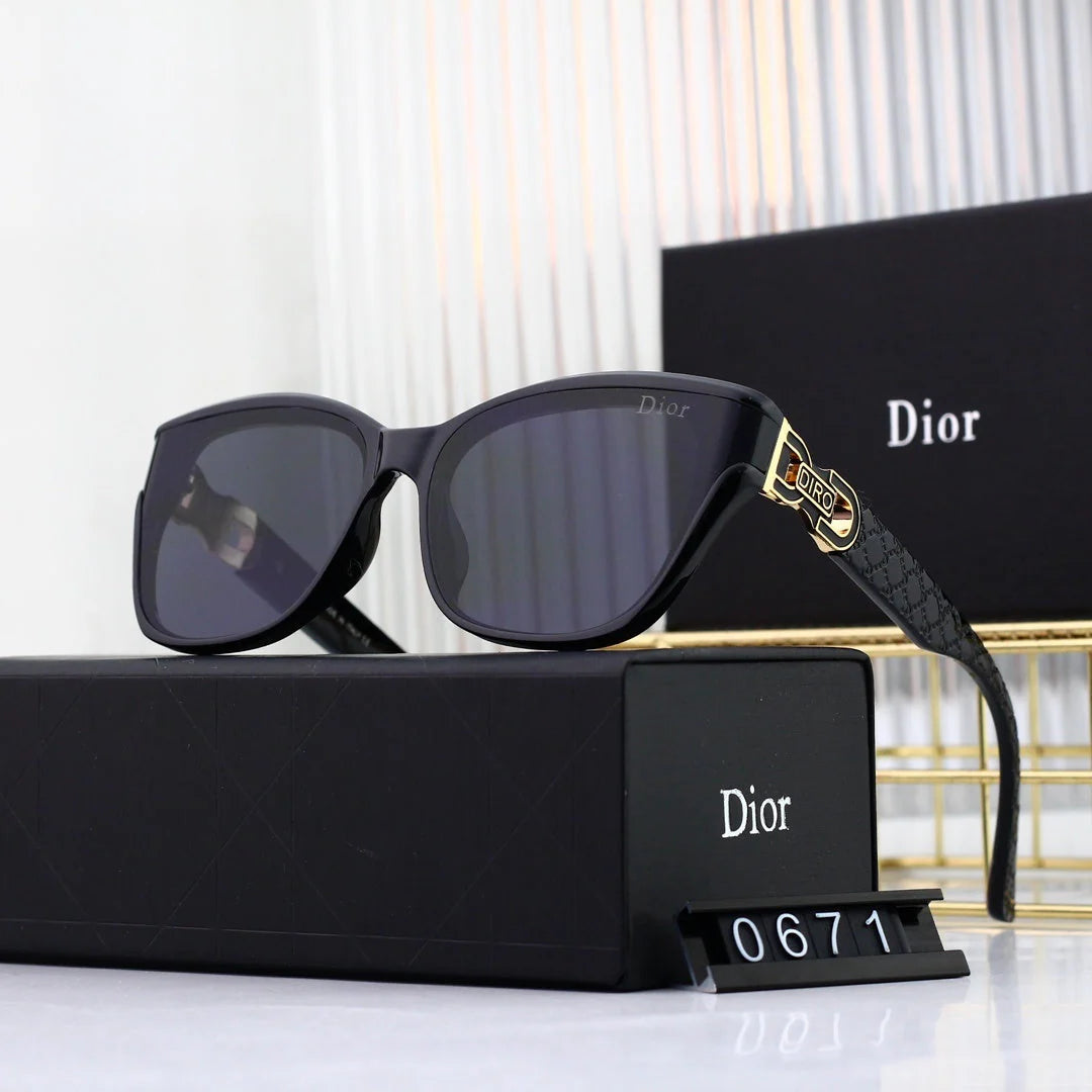 Curved personalized square frame sunglasses