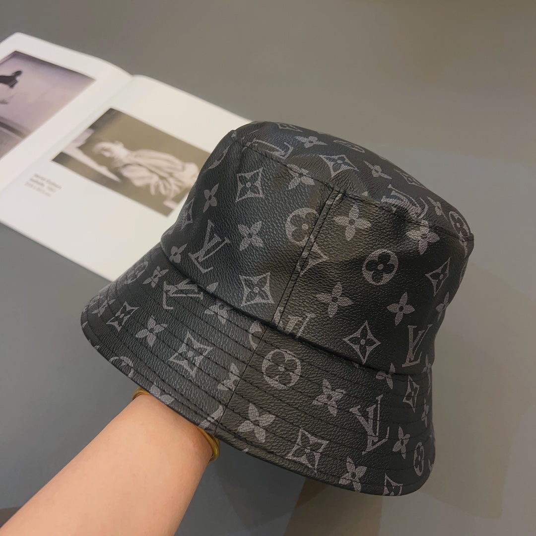 Classic Monogram Leather Bucket Hat