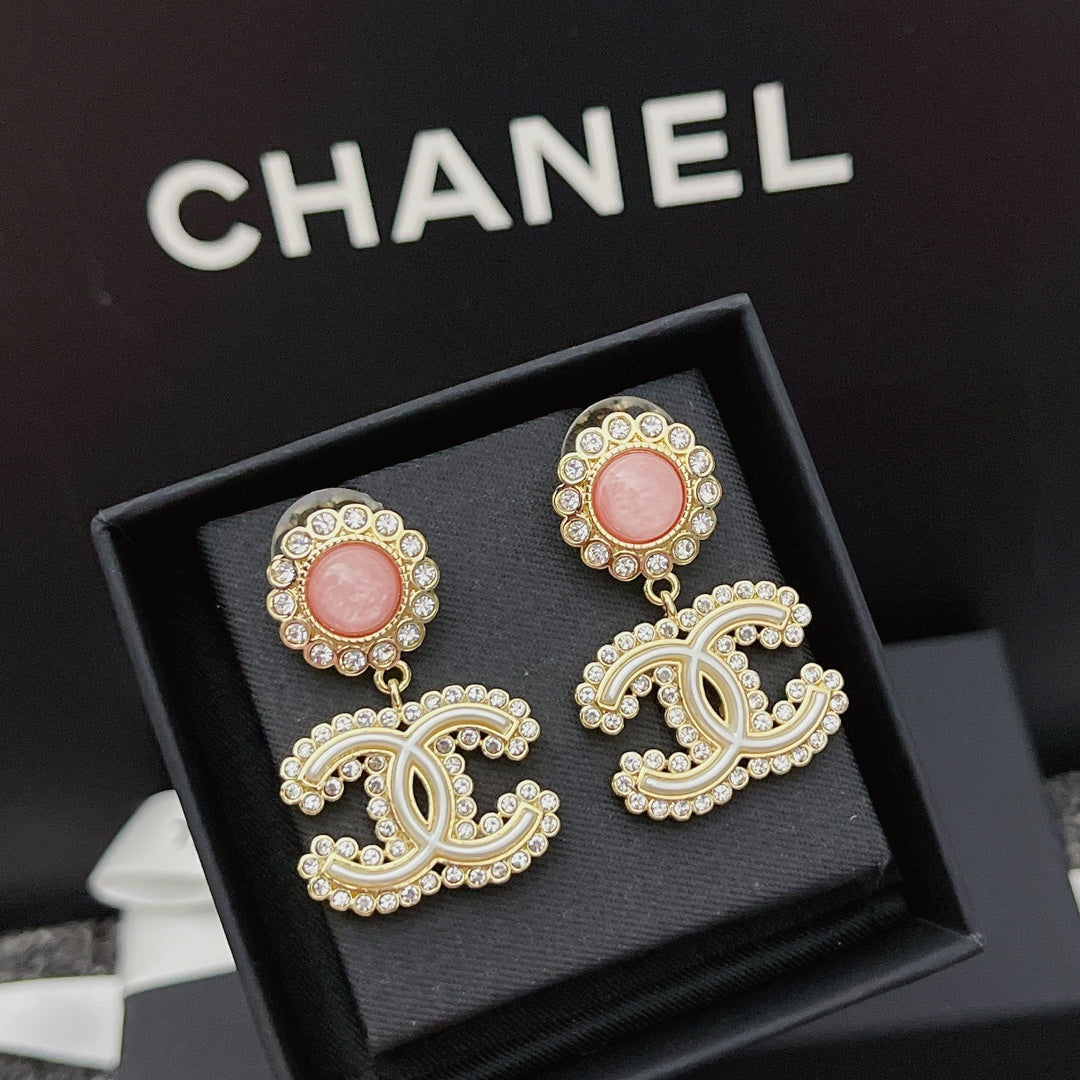 Flower Crystal Diamond Earrings